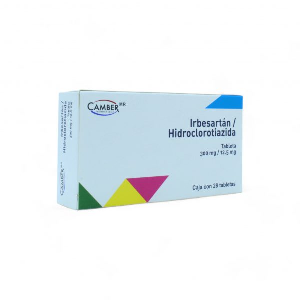 Ibersatán Hidroclorotiazida de 300 mg, 12.5 mg Caja C28