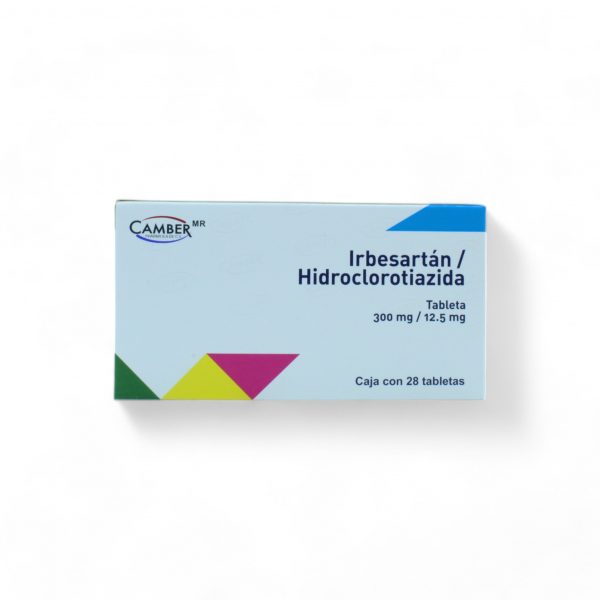 Ibersatán Hidroclorotiazida de 300 mg, 12.5 mg Caja C28