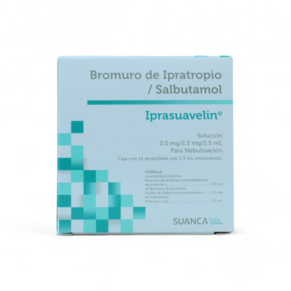 Iprasuavelin Bromuro de Ipratropio Salbutamol de 0.5mg2.5mg2.5mL Caja C10
