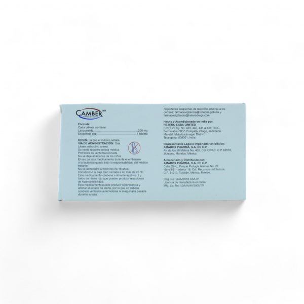 Lacosamida de 200 mg Caja C28